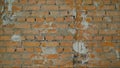 Brick ready to build house wall in a construction site. Brick wall, masonry, ready for repair. Royalty Free Stock Photo