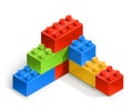 Brick wall meccano toy