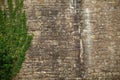 Brick wall of an old ashlar castle. Royalty Free Stock Photo
