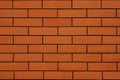 Brick wall in orange Take detailed pictures. The deep grooves in the brickwork are visible