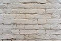 Brick wall painted with white paint as background and texture Royalty Free Stock Photo