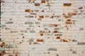 Brick wall painted with white paint Royalty Free Stock Photo