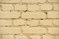 Brick wall painted yellow Royalty Free Stock Photo