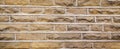 Red Brick wall panorama with white pointing Royalty Free Stock Photo