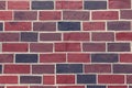 Brick wall from paper recycled
