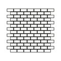 Brick wall pattern. Building texture design. Masonry construction Vector. Repeating block background. Royalty Free Stock Photo