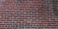 Brick wall pattern red bricks and cement