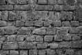 Brick wall with patters as an Abstract in black and white