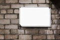 Brick wall plate Royalty Free Stock Photo