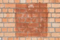 Brick wall red and brown facade exterior urban building with empty space paint design object blank sample background Royalty Free Stock Photo