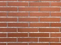 brick wall with a red brick color Royalty Free Stock Photo