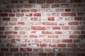 Brick wall, red rustic look, background texture