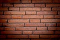 Brick wall of red  wide panorama Background of old vintage brick wall Royalty Free Stock Photo