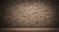 Brick wall with a reddish-brown hue made up of uniformly arranged rectangular bricks. Royalty Free Stock Photo