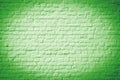 Brick wall, green rustic look, background texture