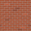 Brick wall seamless pattern. Red brickwork background