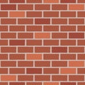 Brick wall seamless pattern. Vector illustration in flat style Royalty Free Stock Photo