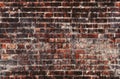 Brick wall seamless photo, weathered stained old texture background Royalty Free Stock Photo