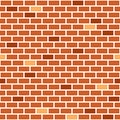 Brick wall simple seamless pattern vector, random shade color. Royalty Free Stock Photo