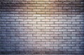 Empty space of brick wall texture background with spotlight. brick wall. Light on the wall. Brick dark background Royalty Free Stock Photo