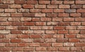 Brick wall structure redbrick masonry background, brickwall