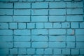 Brick wall surface in navy blue tone. Abstract architectural background and texture for design Royalty Free Stock Photo