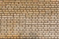 Wall from yellow bricks background texture abstract Royalty Free Stock Photo