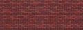 Brick Wall Texture Background. Digital llustration of Red Color Brickwall. Seamless Pattern in Loft Style. Vector Illustration. Royalty Free Stock Photo