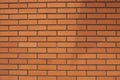 Brick wall texture background. Orange bricks grunge pattern. Royalty Free Stock Photo