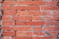 Brick wall texture background. Orange bricks grunge pattern. Royalty Free Stock Photo