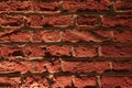 Brick wall texture background. Pattern of weathered old cracked brickwall Royalty Free Stock Photo