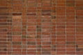 Brick wall texture background with red and brown bricks in a stack bond pattern Royalty Free Stock Photo