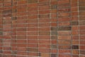 Brick wall texture background with red and brown bricks in a stack bond pattern Royalty Free Stock Photo