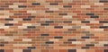 Brick wall colored seamless texture. Masonry background Royalty Free Stock Photo