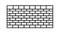 Brick Wall Texture Pattern Vector. Classic Building Material Background, vector design Generative AI Royalty Free Stock Photo