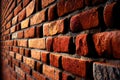 Brick wall texture, red bricks wall photo. Brick background Royalty Free Stock Photo