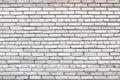 Brick wall texture. White grunge brick wall background