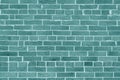 Brick wall with unusual blue bricks made of whole blue bricks Royalty Free Stock Photo