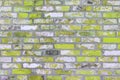 Brick wall with unusual yellow bricks Royalty Free Stock Photo
