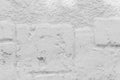 Brick wall white paint texture background old abstract concrete cement light pattern structure grunge Royalty Free Stock Photo