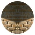 Brick walls and daylight, old brick walls texture and daylight Royalty Free Stock Photo