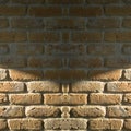 Brick walls and daylight, old brick walls texture and daylight Royalty Free Stock Photo