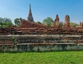 Brick walls and old pagoda