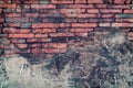 Background of old vintage brick wall Royalty Free Stock Photo