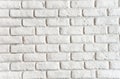 Brick white wall