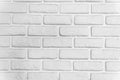 Brick white wall