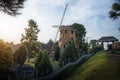 Brick windmill at Elephant Hill Morro do Elefante - Campos do Jordao, Sao Paulo, Brazil Royalty Free Stock Photo