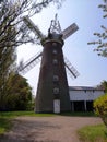 Brick windmill - Stock Image Royalty Free Stock Photo