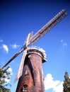 Brick windmill, Woodbridge, Suffolk. Royalty Free Stock Photo