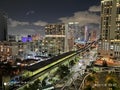 Brickell de noche Royalty Free Stock Photo